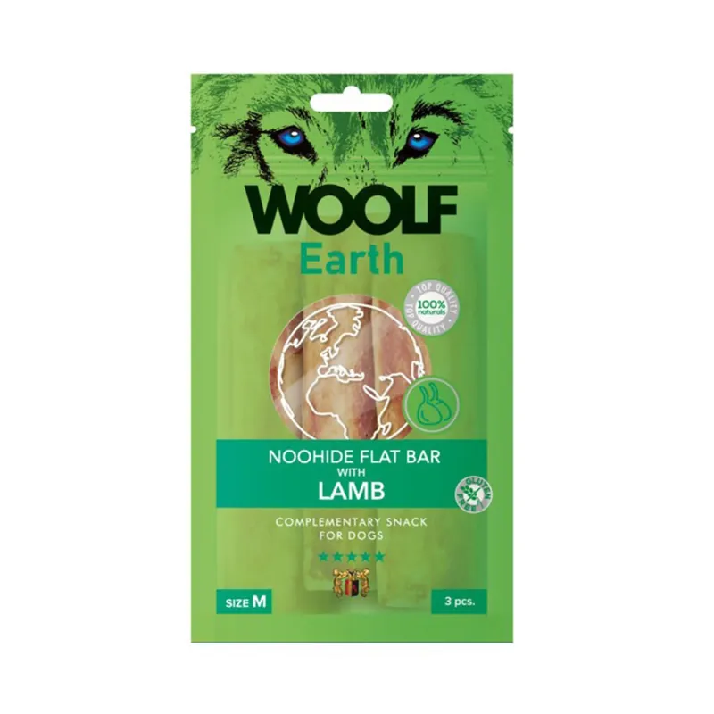Netop tilføjet - WOOLF Earth Noohide Lamb - Medium - 3 stk