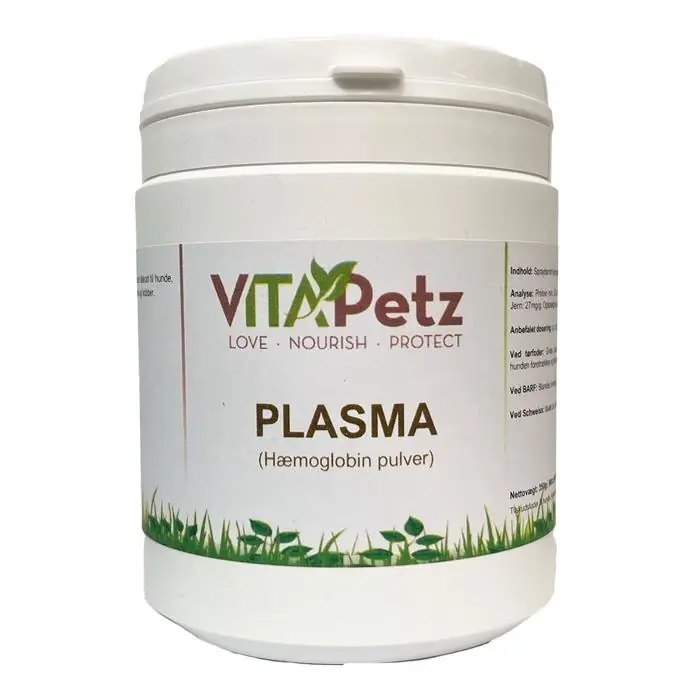 Udsalg | VitaPetz Hæmoglobil Plasma Blodmel Ægte Blodpulver 350g